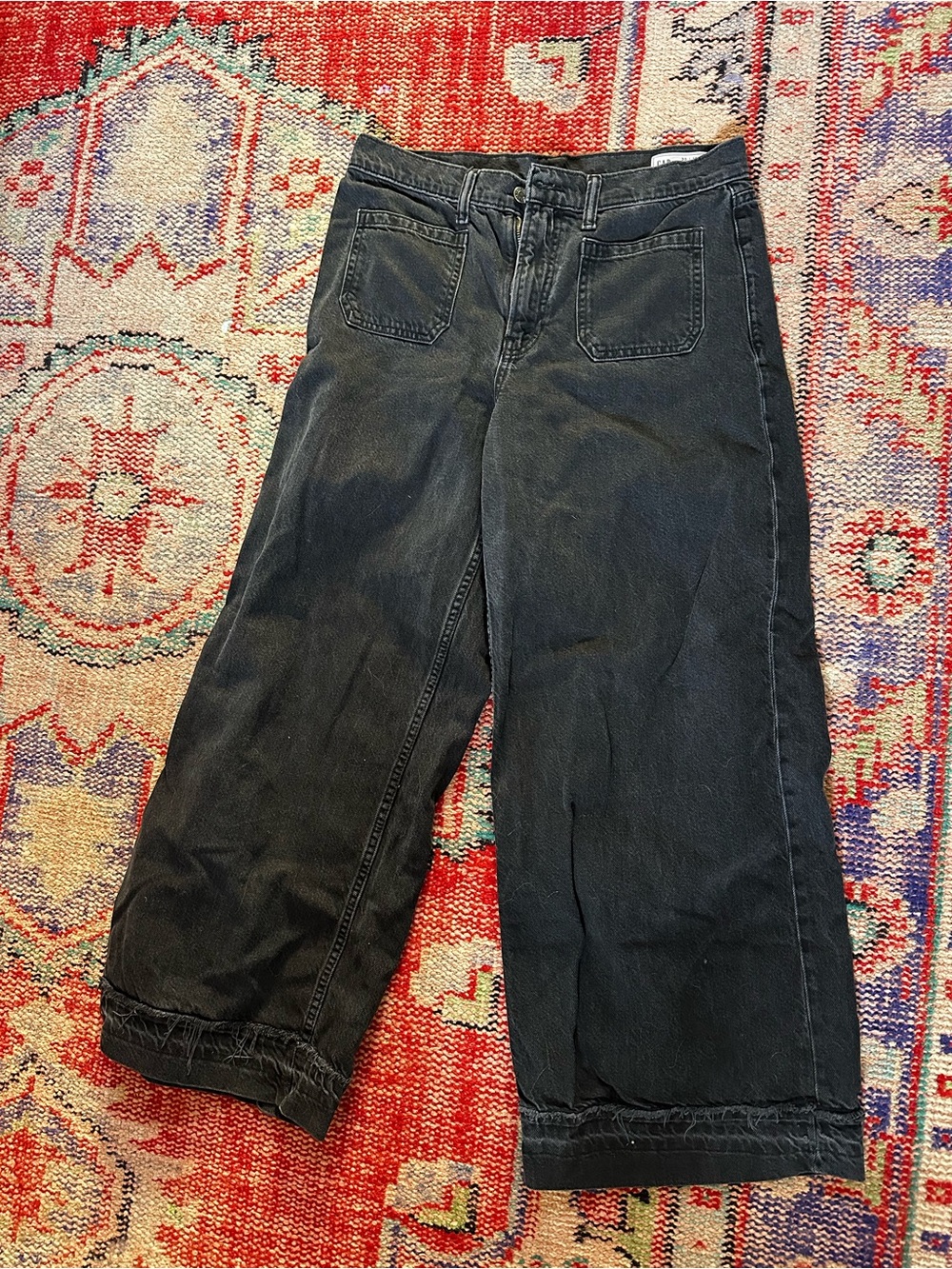 GAP Black Wide Leg Jeans